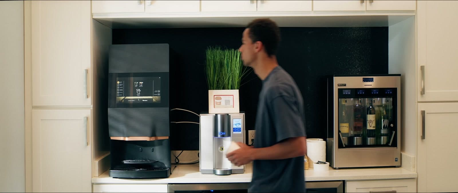 Apartment community coffee bar served by Aroma Coffee Service