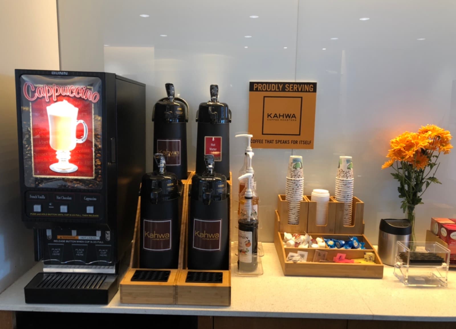 Breakroom bunn cappuccino kahwa — Aroma Coffee Service