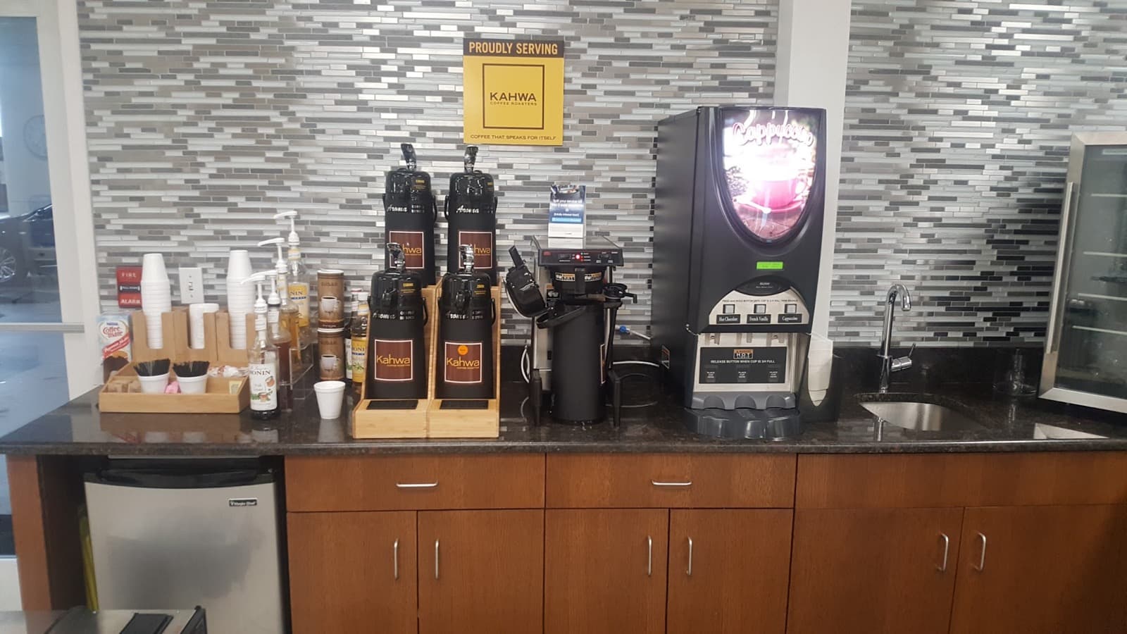 Dealership breakroom coffee kahwa — Aroma Coffee Service