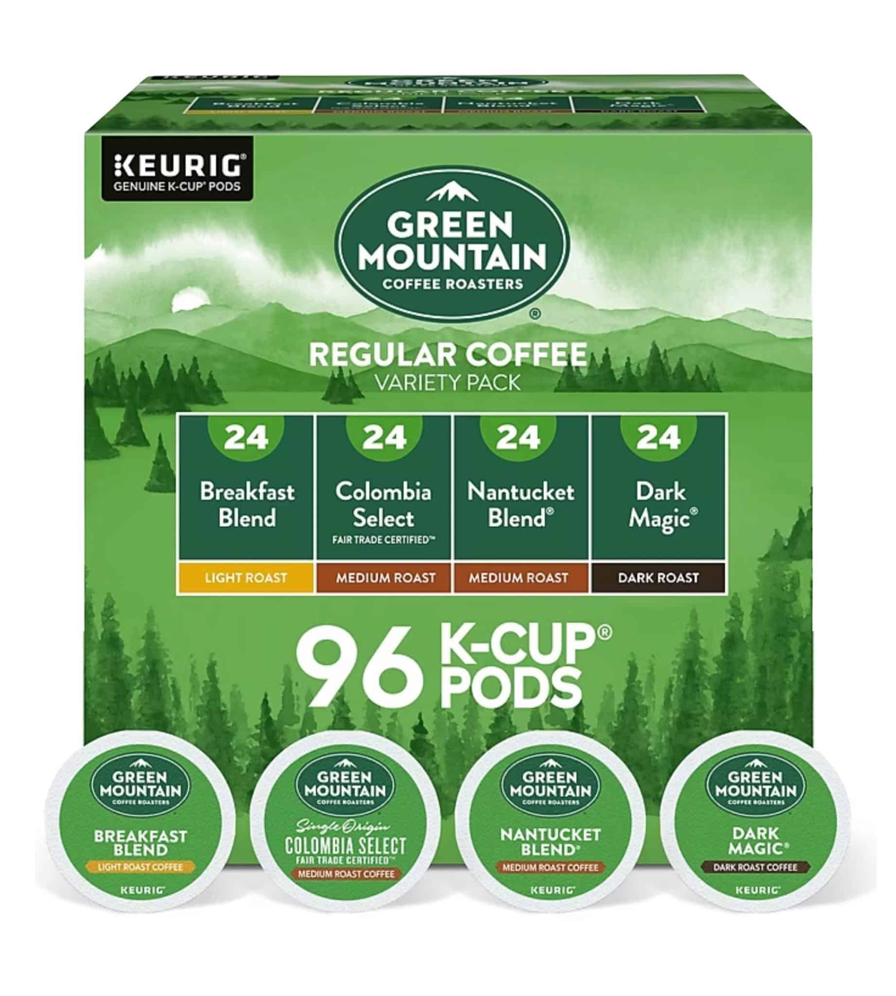 Differences Between Mild, Medium, and Dark Roast Coffee Green Mountain K Cups 96 count box